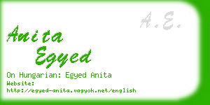 anita egyed business card